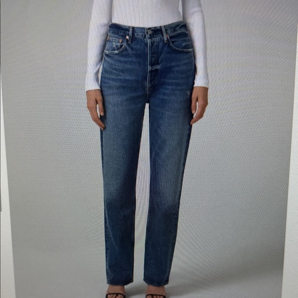 Citizens Of Humanity Denim - Citizens Of Humanity Dark Blue Straight Leg Jeans